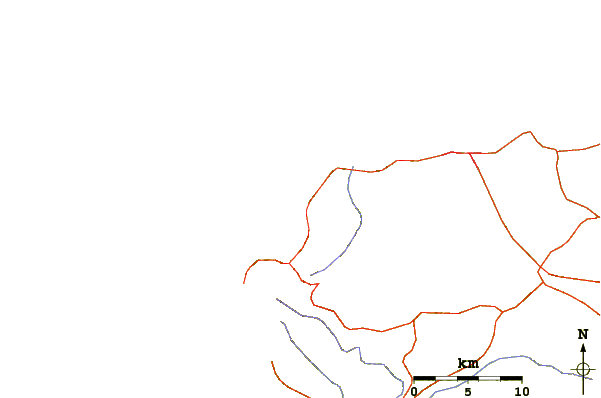 Roads and rivers around Escondido