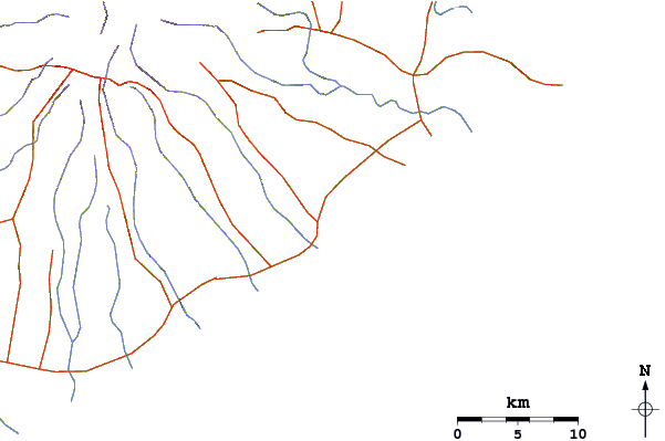 Roads and rivers around Esmeralda