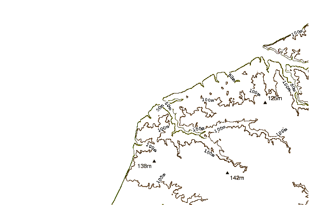 Shoreline around Etretat
