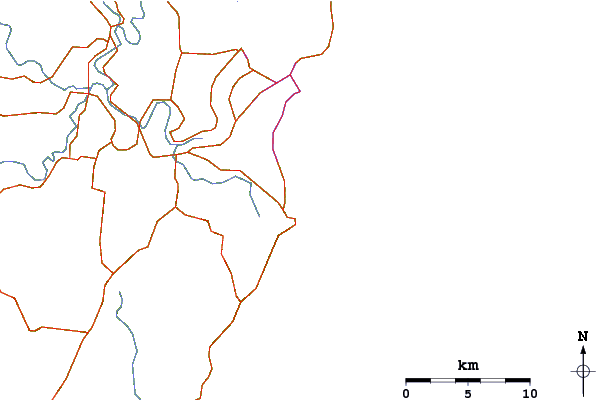 Roads and rivers around Evans Head-South Wall