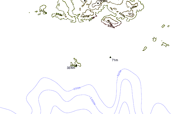 Shoreline around Fabregas