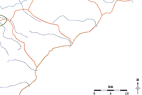 Roads and rivers around Fairhaven