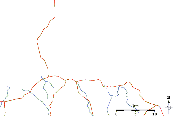 Roads and rivers around Fairway Reef