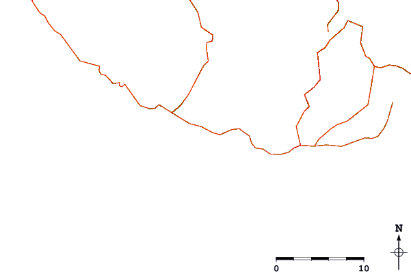 Roads and rivers around Faja Dos Padres