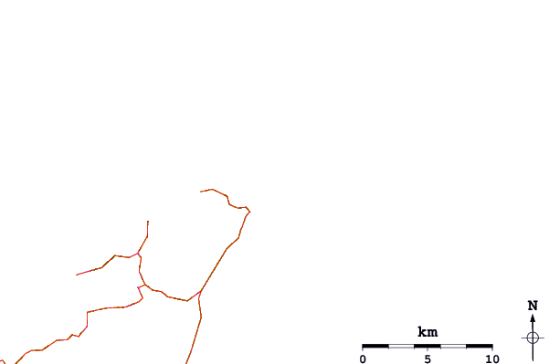 Roads and rivers around Farewell Spit