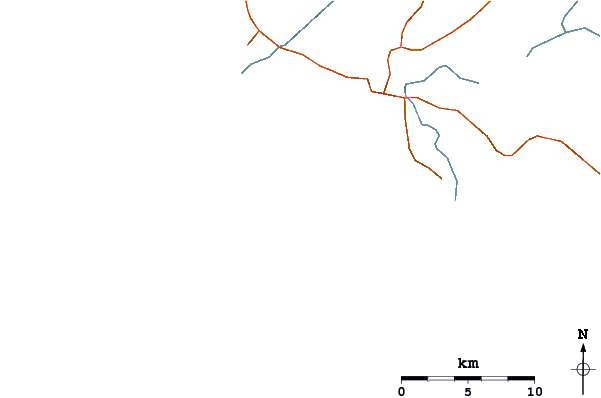 Roads and rivers around Faro de Trafalgar