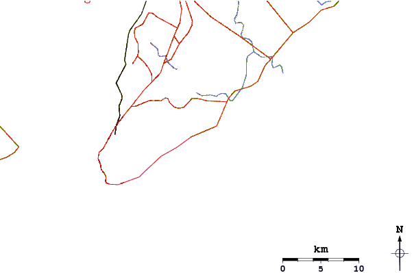 Roads and rivers around Farol