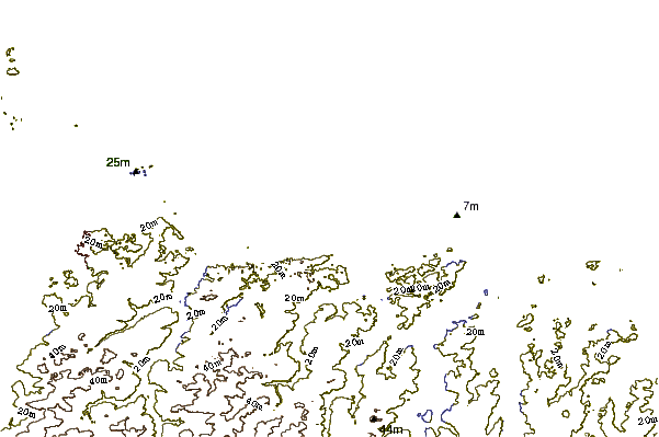 Shoreline around Farol