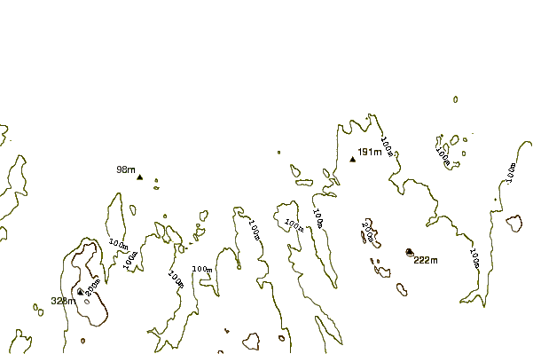 Shoreline around Farr Bay