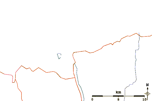 Roads and rivers around Farr Bay