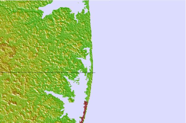Surf spots located close to Fenwick