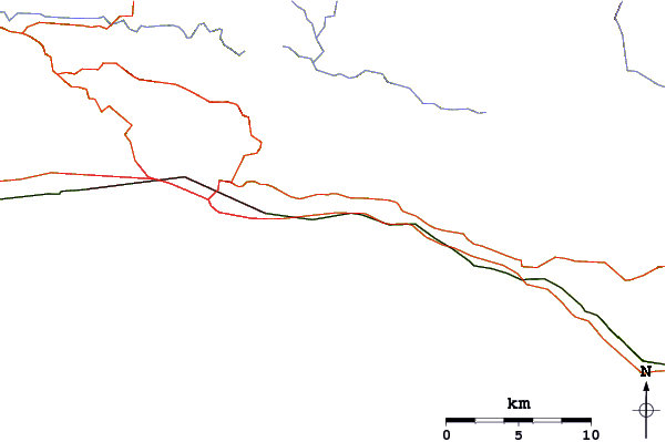 Roads and rivers around Fernald Point