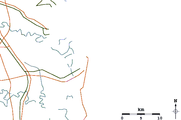 Roads and rivers around Fernandina Beach Pier