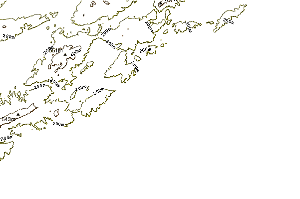 Shoreline around Fields