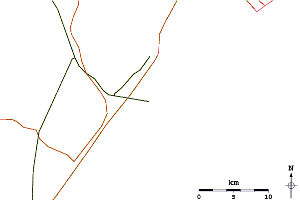 Roads and rivers around 55th Street Pier