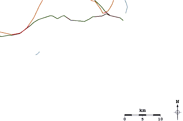 Roads and rivers around Figuera