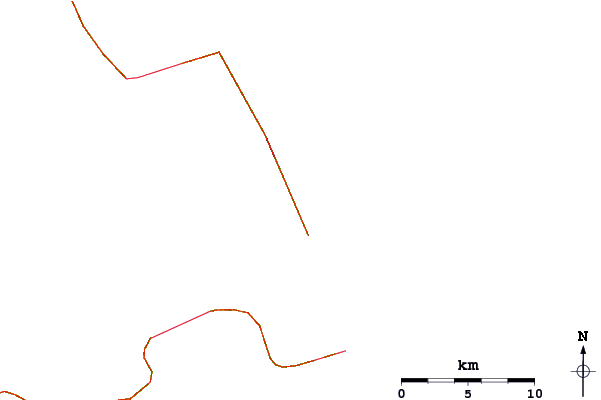 Roads and rivers around 1st street