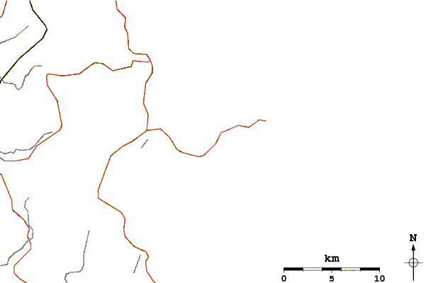 Roads and rivers around Fishermans Reef