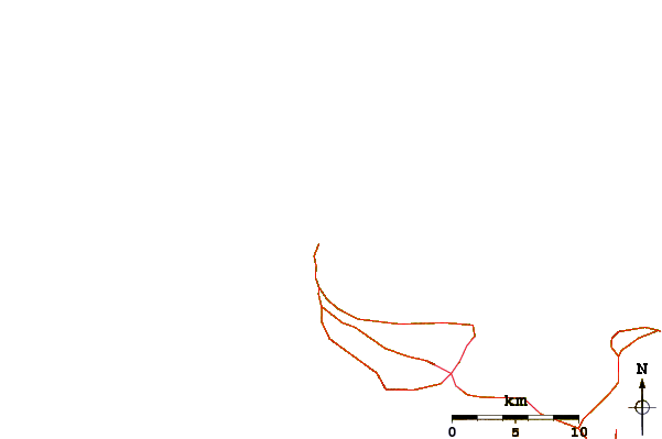 Roads and rivers around Fishtraps