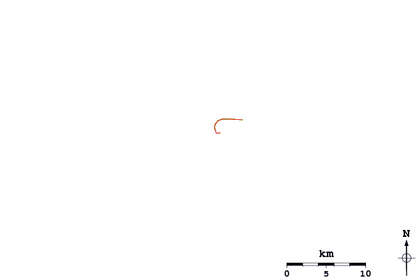 Roads and rivers around Fitii