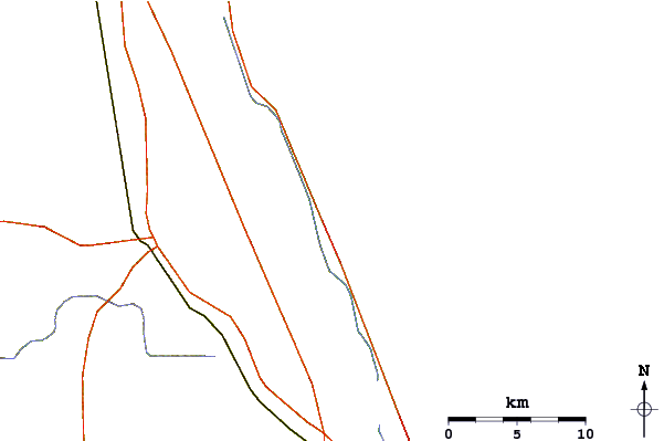 Roads and rivers around Flagler
