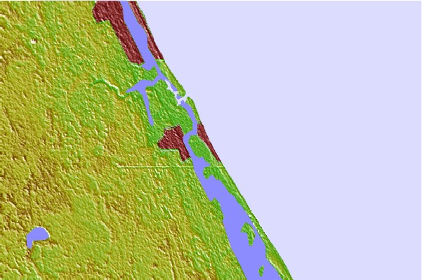 Surf breaks located close to Flagler Avenue