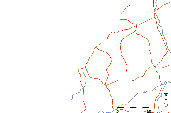 Roads and rivers around Flamingo Point