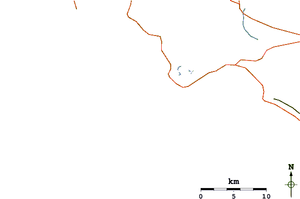 Roads and rivers around Flatrock