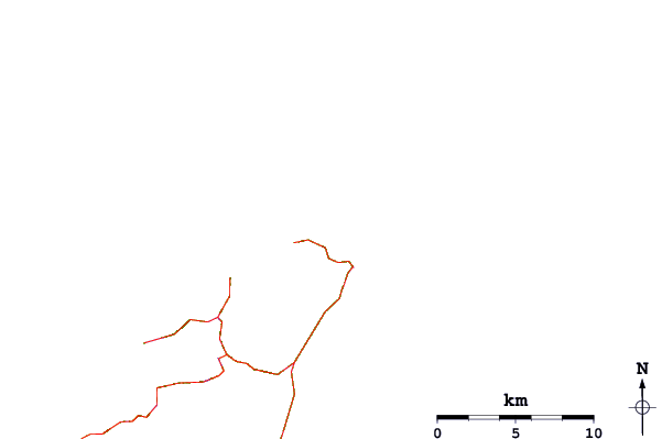 Roads and rivers around Fletchers Beach
