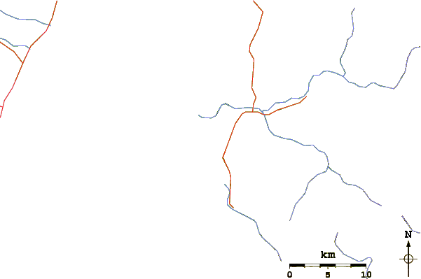 Roads and rivers around Flies
