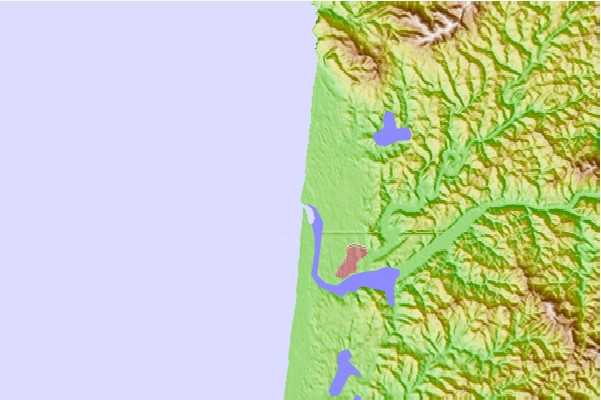 Surf breaks located close to Florence-North Jetty