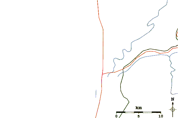 Roads and rivers around Florence-South Jetty