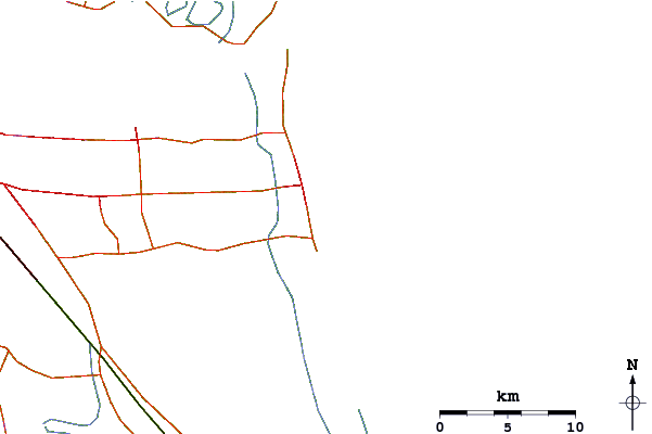 Roads and rivers around Fluidgroove Reef
