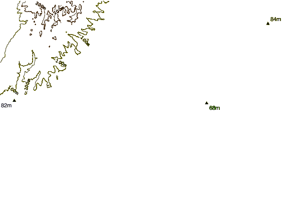 Shoreline around Flynns Reef
