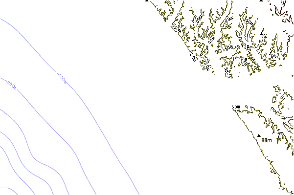Shoreline around Focene or Baraonda