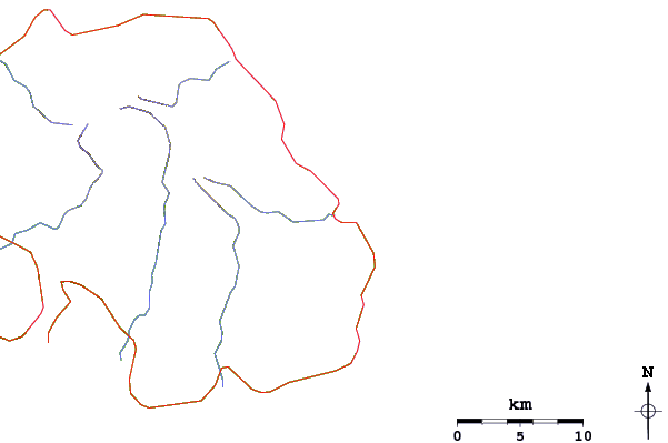 Roads and rivers around Forari Mine Lefts and Rights