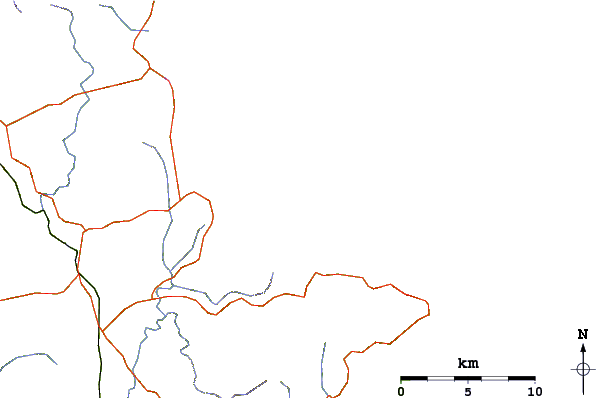 Roads and rivers around Forestry