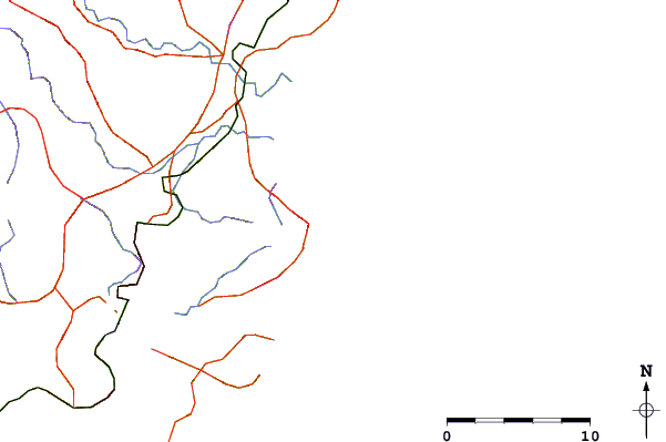 Roads and rivers around Forresters