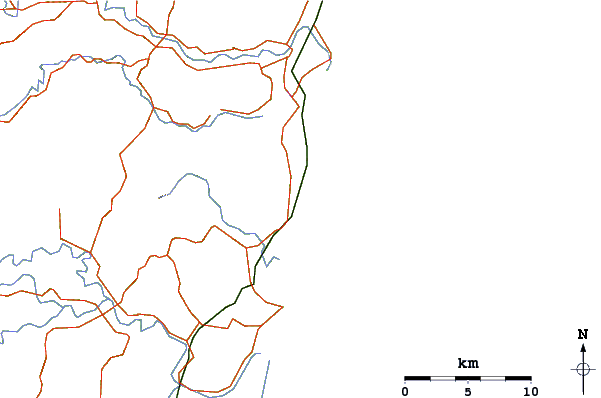 Roads and rivers around Forster Beach(Nambucca)