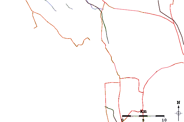 Roads and rivers around Fort Cronkite Rodeo Beach