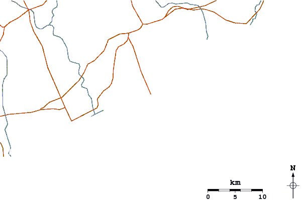 Roads and rivers around Fort Good Hope