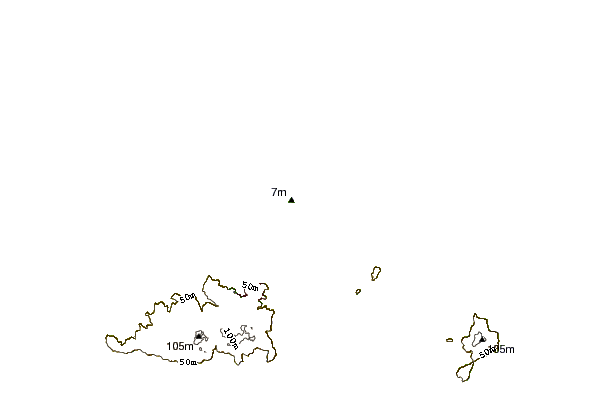 Shoreline around Fort Le Marchant