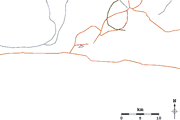 Roads and rivers around Fort Walton Pier