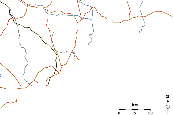 Roads and rivers around Fort Sebastian