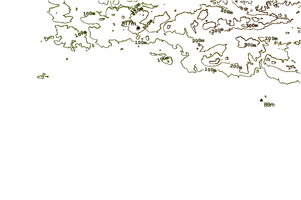 Shoreline around Forte Novo