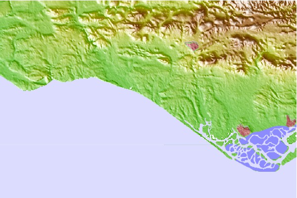 Surf spots located close to Forte Novo