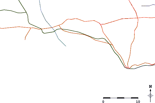 Roads and rivers around Forte Novo