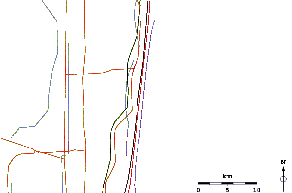 Roads and rivers around 40th Street