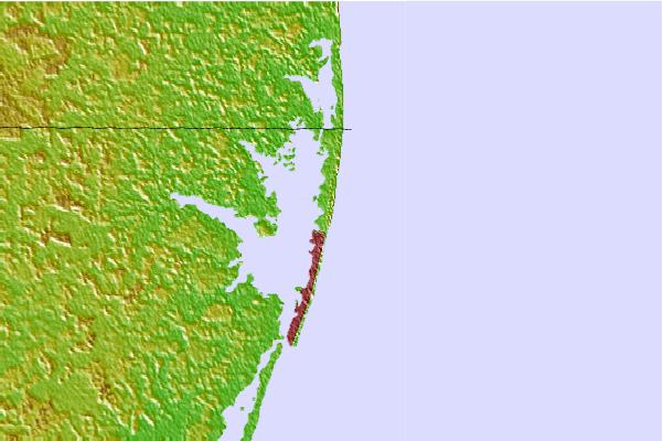 Surf breaks located close to 48th Street