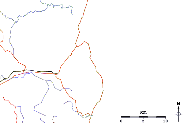 Roads and rivers around 4 Mile Beach and Point